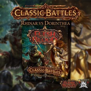 Flesh and Blood Classic Battles: Rhinar vs. Dorinthea ฺBlitz Deck Box Set การ์ดเกมส์ FaB