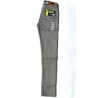 LOG กางเกงขายาวผู้ชาย เดฟสี ผ้ายืด Skinny  ไซส์ 28-36