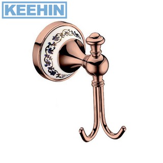 KB-73-112-53 ขอแขวนผ้าคู่ (โรสโกลด์) รุ่น SCARLETT KB-73-112-53 Double Hook (Rose Gold) KARAT FAUCET series SCARLETT