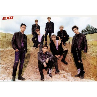 โปสเตอร์ รูปถ่าย บอยแบนด์ เกาหลี EXO 엑소 POSTER 24"x35" Inch Korea Boy Band K-pop Hip Hop R&amp;B