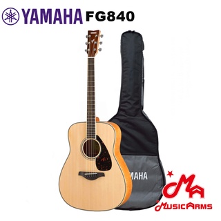 Yamaha FG840 กีตาร์โปร่งไฟฟ้า แถมกระเป่า Yamaha อย่างดี Music Arms