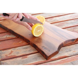 ZOPA เขียงไม้จามจุรีเผา เขียงไม้แท้ เขียงอเนกประสงค์ Wooden cutting board มี 4 แบบให้เลือก