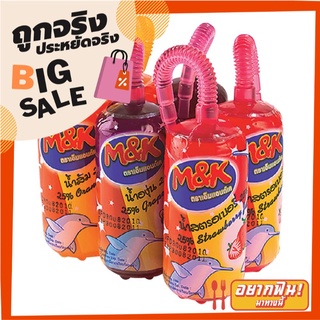 เอ็มแอนด์เค บั๊กหวานเย็น น้ำผลไม้คละรส 180 มล. แพ็ค 6 หลอด M&amp;K Bug (Mix) 180 ml x 6 Bottles