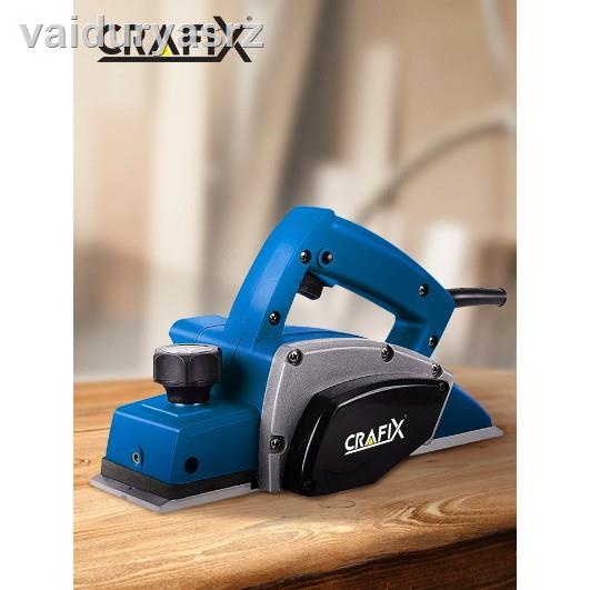 🐝คุณภาพสูง🐝☬CRAFIX กบไสไม้ไฟฟ้า 82 มม. เครื่องไสไม้ไฟฟ้า 1100 วัตต์ Electric Wood Planer 750 W