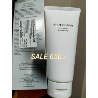 SHISEIDO Men Face Cleanser 125mL โฟมทำความสะอาดผิว SHISEIDO เนื้อนุ่มละมุน ฟองโฟมจำนวนมาก 125ml มีกล่องครบ สคบ. ฉลากไทย