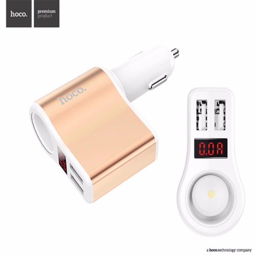 #ลดราคา HOCO Z10 Car Charger 3in1 USB 2 port 5V/2.1A หัวชาร์จในรถยนต์ #คุณภาพดีFace Shieldสายชาร์จ USB V3สายชาร์จกล้องติดรถยนต์