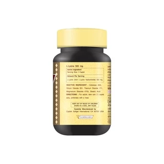 Vitamate L-LYSINE 500MG (EXPเดือน 03/2028) ไวตาเมท แอล-ไลซีน 500 มก. บรรจุ30 เม็ด