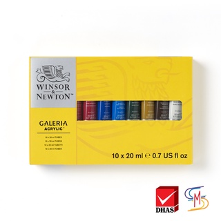 Winsor&amp;Newton ชุดเซ็ท สีอะครีลิค 10x20 มล #2190525