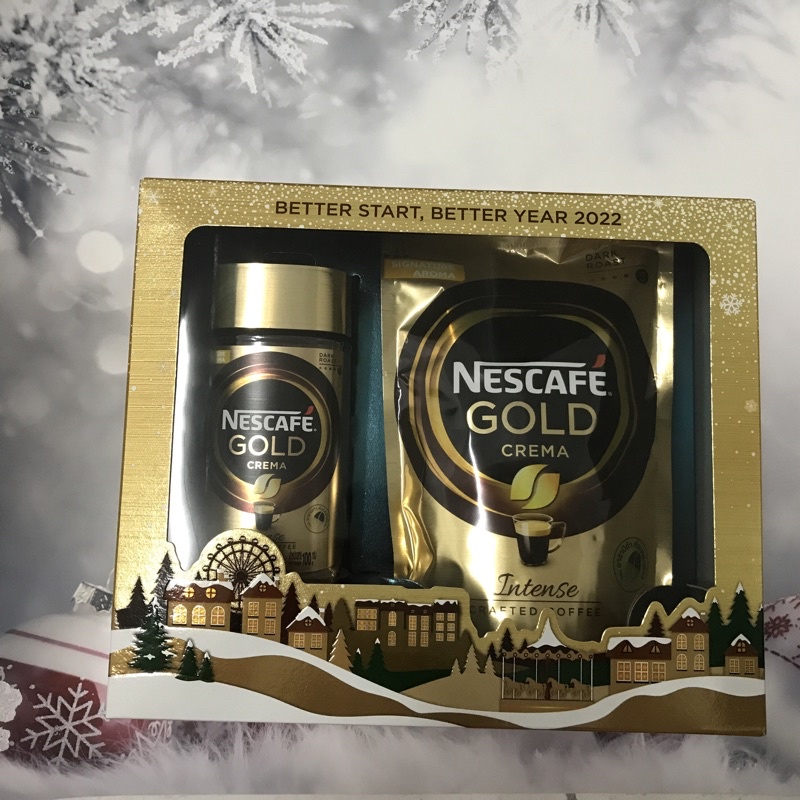 ชุดของขวัญปีใหม่ เนสกาแฟโกลด์ เครมมา Gift set Nescafe Gold Crema