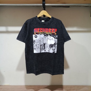 เสื้อยืดพรีเมี่ยม พิมพ์ลาย Vonseey Woshing Neckdeep the Peace Or the Panicสามารถปรับแต่งได้