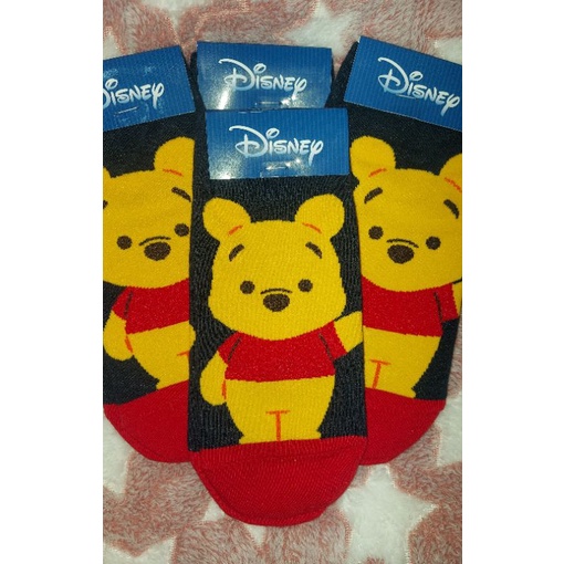 Pooh Disney ถุงเท้าลายลิขสิทธิ์แท้ ถุงเท้าข้อสั้น ลายการ์ตูนหมีพูห์