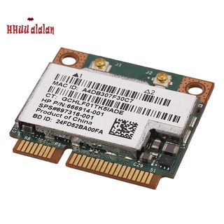 Dual Band 2.4+5G 300M 802.11A/B/G/N Wifi Bluetooth 4.0 Wireless Half Mini Pci-E Card For Hp Bcm943228Hmb Sps 718451-001