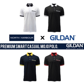 Gildan x NORTH HARBOUR เสื้อโปโลลําลอง ผ้าฝ้าย โพลีเอสเตอร์ พรีเมี่ยม สําหรับผู้ชาย และผู้หญิง NHB3200 - NHB3200