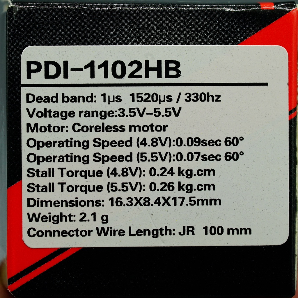 Servo JX Pdi-1102HB  หนัก 2.1 กรัม (ส่งจากไทย) - รูปที่ 3