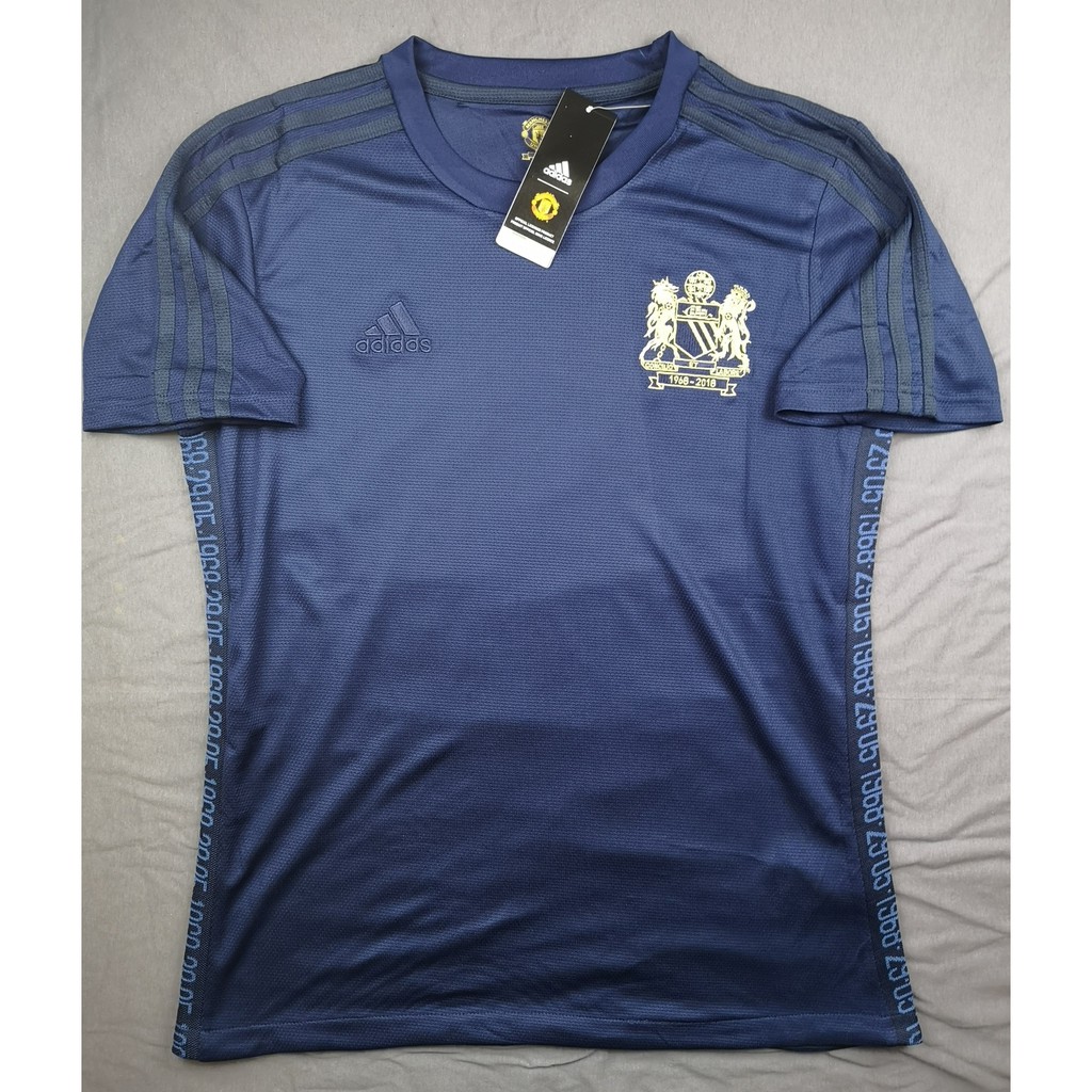 SALE !!! เสื้อบอล แฟนบอล แมนยู 50 years Champions League Man U Cecat vRru