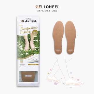 Helloheel แผ่นรองพื้นในรองเท้า รุ่นดับกลิ่นและซับเหงื่อ เพื่อเท้าแห้งสบาย Deodorizing Insoles for Improved Foo Hygiene