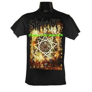 เสื้อยืดผ้าฝ้ายเสื้อวง Slipknot เสื้อวงดนตรีร็อค เดธเมทัล เสื้อวินเทจ สลิปน็อต SKT1688L XL  XXL 3XL