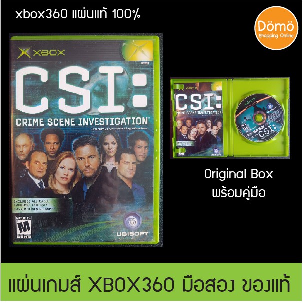 แผ่นเกมส์ xbox360 CSI: Crime Scene Investigation ของแท้ จากอเมริกา สินค้ามือสอง แผ่นแท้ 100% Original พร้อมกล่อง+คู่มือ