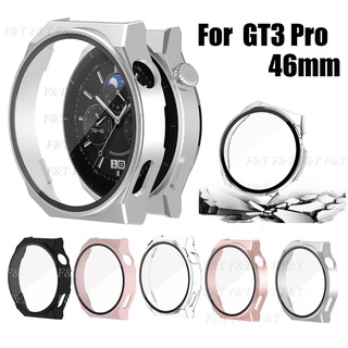 เคส Huawei watch GT 3 pro เคส เคสแข็ง PC 46 มม. Huawei gt 3 pro เคส พร้อมกระจกนิรภัย กันกระแทก สําหรับ Huawei watch GT 3 pro Case