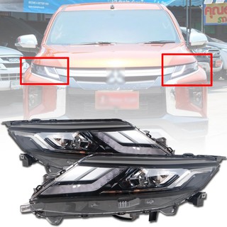 * ของแท้ * ไฟหน้า ไฟตา โปรเจคเตอร์ PROJECTOR ตัว TOP รุ่น มิตซูบิชิ ไทรทัน MITSUBISHI TRITON ปี 2019 - 2020 โคมดำ หน้าใส