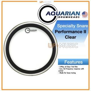 🥁หนังกลอง Performance II Clear by Aquarian USA💯