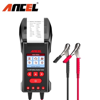 Ancel BST600 เครื่องทดสอบแบตเตอรี่รถยนต์ 12V 24V พร้อมเครื่องพิมพ์ความร้อน สําหรับรถบรรทุก