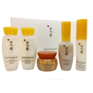 Sulwhasoo เซตเครื่องสำอางบำรุงผิวหน้า 5 ชิ้น sulwhasoo basic kit 5 items.