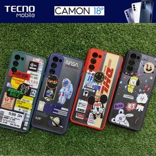 เคสโทรศัพท์ แบบยาง TPU แบบคละลาย 01 สำหรับ Tecno Camon 18P