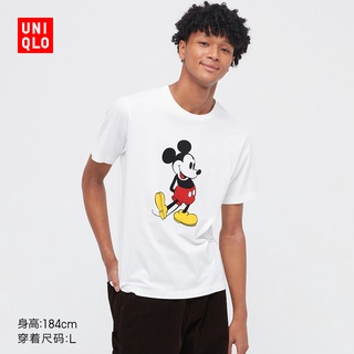 Uniqlo เสื้อยืดแขนสั้น ลายมิกกี้เมาส์ สําหรับผู้ชาย ผู้หญิง (UT) 445600