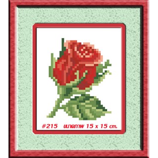 ไอแอมครอสติช iamcrossstitch DIY รหัสTmini-215 15x15 cm. ชุดอุปกรณ์งานฝีมือปักครอสติชครบชุด