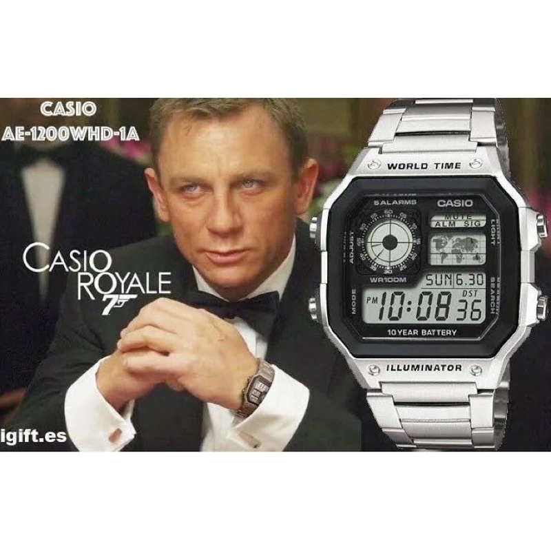 นาฬิกา CASIO STANDART รุ่น AE-1200WHD AE-1200WHB AE-1200WH ของแท้ประกันCMG รับประกันศูนย์ 1 ปี