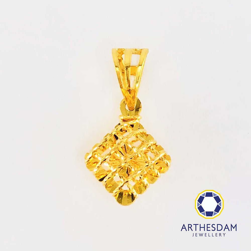 Arthesdam Jewellery 916 Gold Weaving Stories Diamond Pendant [จี้]