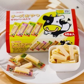 OHGlYA ชีสแท่ง ชีสวัว Camembert Cheese Oyatsu 48P​ ชิ้นชีลฮอกไกโด ชีสญี่ปุ่น