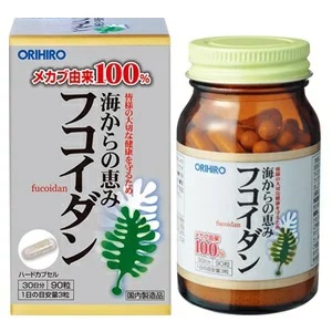 ** พร้อมส่ง** หมดอายุ 2026 ** Orihiro Fucoidan อาหารเสริมฟูคอยแดน ดูดซึมได้ดี ลดน้ำตาลในเลือด กระตุ้