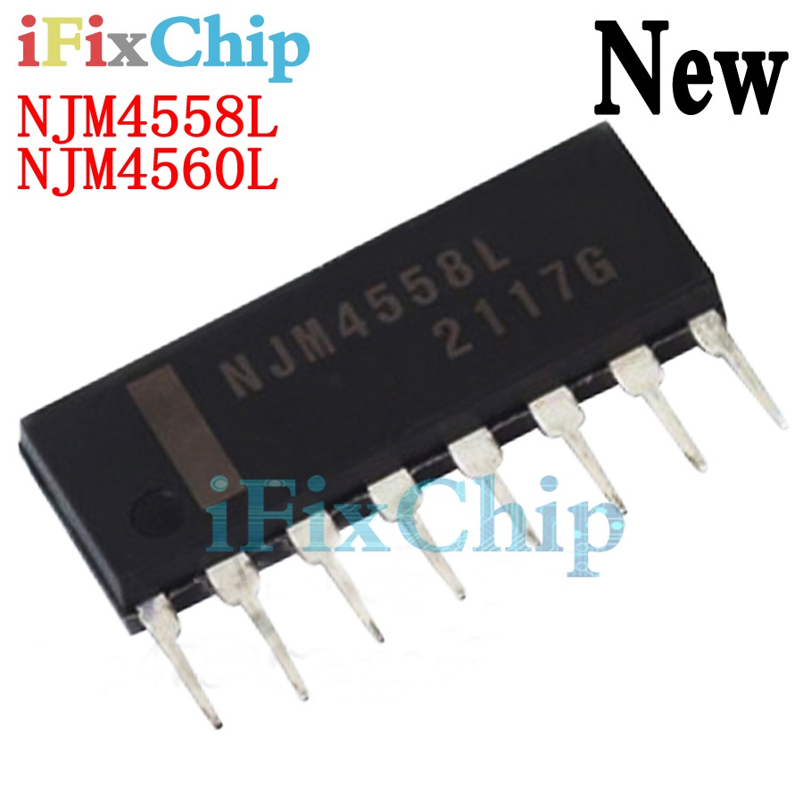 10 ชิ้น NJM4558L NJM4558 SIP 4558L NJM4558LD NJM4560L ยี่ห้อใหม่