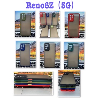 Reno6Z ตรงรุ่น✨พร้​อมส่งใน🇹🇭✨เคสขอบนิ่มหลังแข็งขุ่นคลุมกล้อง For Oppo Reno6 5G