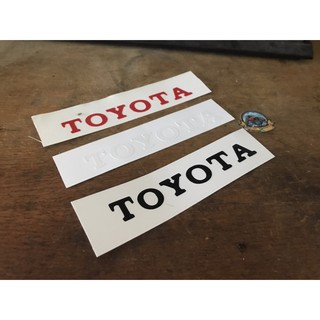 สติ๊กเกอร์แป๊ะท้ายรถบังคับของเล่น โลโก้ Toyota Hilux RC4WD Tamiya HG P409 P417 Sticker 1/10 รถบังคับขนาด 1/10 ลายวิลเทจ