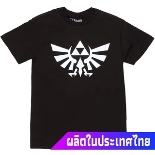 แขนสั้นcrew neckนินเทนโด ตำนานแห่งเซ้า การ์ตูน เกมส์ญี่ปุ่น Nintendo Legend Of Zelda Triumphant Triforce Logo Graphic 10