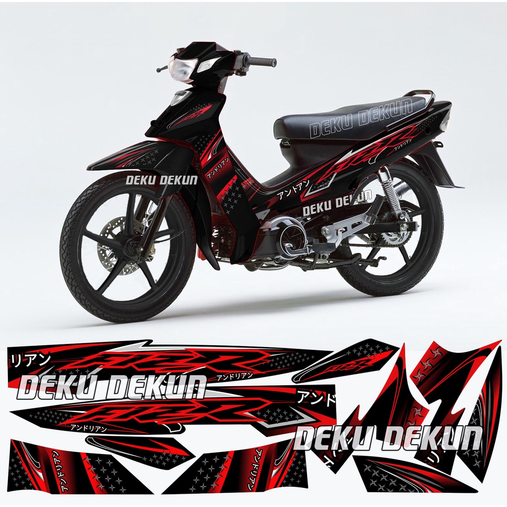 MERAH Fizr f1zr f1z r Red Striping Japanese Variation Gaijin แล้วตัดเคลือบเงาทน