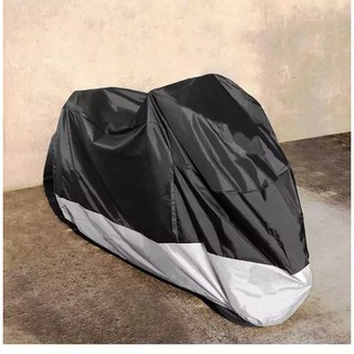 Yamaha QBIX S Scooter Bike Outdoor Uv Protector Motorcycle Cover ผ้าคลุมรถมอเตอร์ไซค์ มีรูสำหรับ​คล้องที่ล็อค​ล้อ ​Water