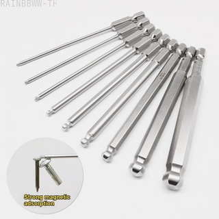 RAINBBWW~Screwdriver Bit Ball End Fine Workmanship 1/4\ Hex 100mm S2 Alloy Steel#Ready Stock