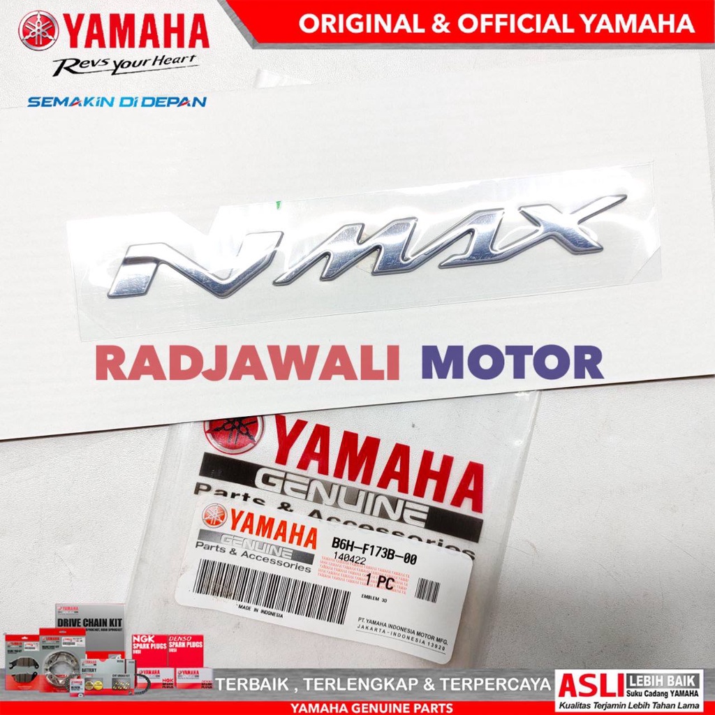 ต้นฉบับ YAMAHA ALL NEW NMAX SILVER BODY EMBLEM B6H-F173B-00