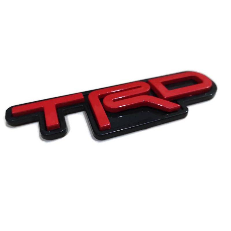 ป้ายโลโก้ โตโยต้า แต่งรถ Logo TRD  ขนาด 12 cm.