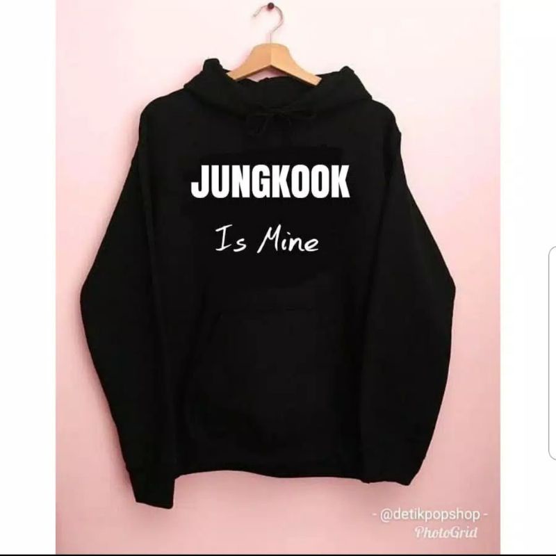 เสื้อกันหนาวมีฮู้ด BTS BT21 JUNGKOOK JIMIN JHOPE RM SUGA TAEHYUNG IS MINE