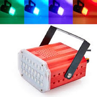 ไฟดิสโก้ LED Mini Room Strobe ขนาด 12W 36 RGB LED Sound Activate ให้แสงสีเปลี่ยนสีได้ตามเสียงเพลง ปรับความเร็วได้สูงต่ำไ