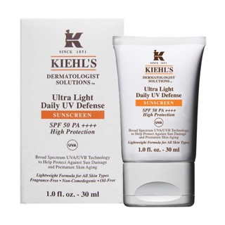 กันแดดเนื้อบางเบา ปกป้องแดด 3 เท่า Kiehls ​ Ultra Light Daily UV Defense