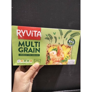 Ryvita Multi Grain ข้าวไรย์ ผสมบัควีต ถั่วเหลือง,งา,เมล็ดลิน ชนิดแผ่น 250กรัม  ราคาพิเศษ 