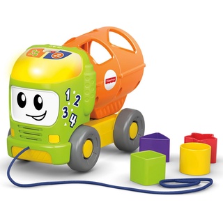 Fisher-Price Sort &amp; Spill Learning Truck บล็อกหยอดและรถลากจูงรถบรรทุก สอนรูปทรง สี และตัวเลข ของเล่นเสริมพัฒนาการ ของแท้