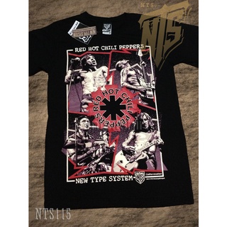 เสื้อยืดผ้าฝ้ายพรีเมี่ยม  115 RHCP Red Hot ROCK เสื้อยืด เสื้อวง เสื้อดำ สกรีนลายอย่างดี ผ้าหนานุ่ม ไม่หดไม่ย้วย