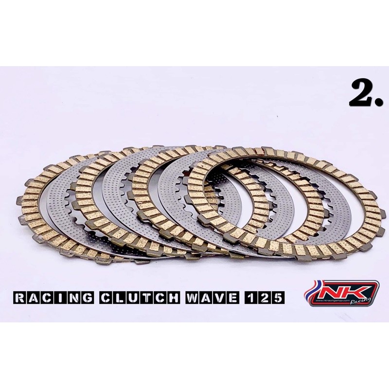 [ลดทันที 300 บาท ใช้โค๊ด F5PDCS] แผ่นคลัทช์พร้อมแผ่นเหล็กแต่ง Wave125